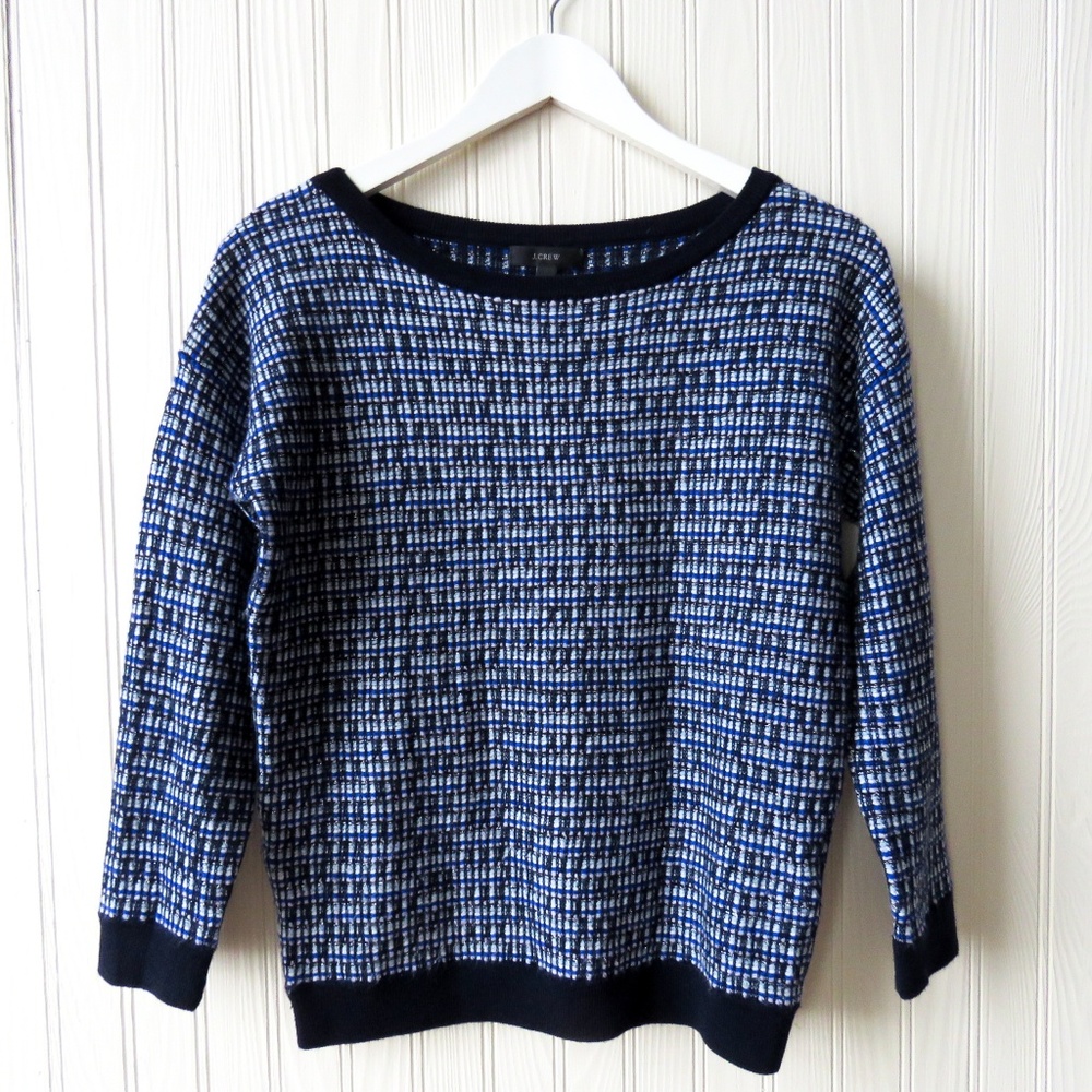 J Crew Tweed Pullover Sweater